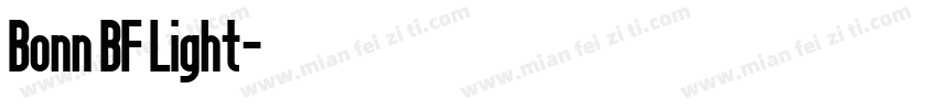 Bonn BF Light字体转换